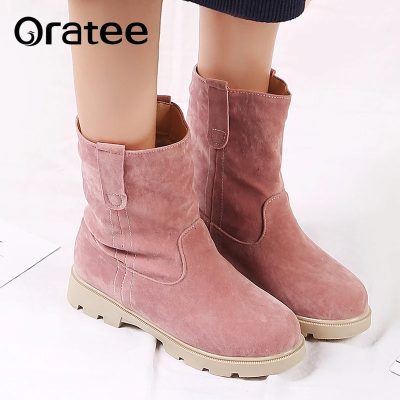 New Winter Sweet Women Boots Stylish Flat Flock Shoes Snow Boots platform 3cm Pink Warm Shoes Girl Plus Size 33-43
New Winter Sweet Women Boots Stylish Flat Flock Shoes Snow Boots platform 3cm Pink Warm Shoes Girl Plus Size 33-43