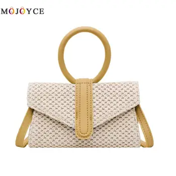 PU Leather Straw Woven Circle Top Handle Bag Shoulder Handbags Women Knitting Flap Crossbody Bags
PU Leather Straw Woven Circle Top Handle Bag Shoulder Handbags Women Knitting Flap Crossbody Bags