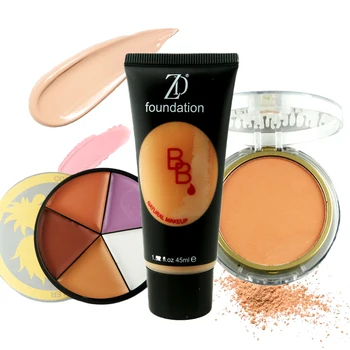 ZD 3pcs Face Makeup Set Baked Powder 5 Colors Concealer Palette Cream Foundation Kit Random Color Cosmetics Kits PW03T
ZD 3pcs Face Makeup Set Baked Powder 5 Colors Concealer Palette Cream Foundation Kit Random Color Cosmetics Kits PW03T