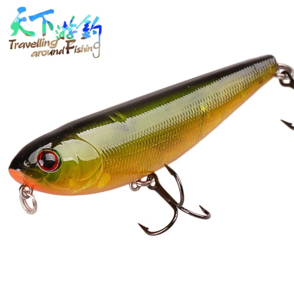 TAF Quality Pencil 8.5cm 9.4g Retail Hard Bait with France VMC Hook Isca Artificial Top Water Professional Fishing Lure Wobblers
TAF Quality Pencil 8.5cm 9.4g Retail Hard Bait with France VMC Hook Isca Artificial Top Water Professional Fishing Lure Wobblers