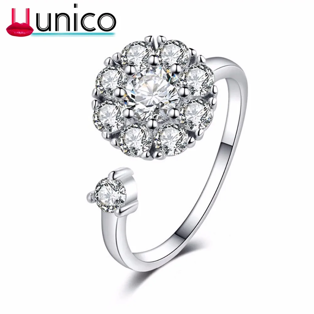UUNICO opening adjustable popular new zircon micro-inlaid rotating ring to participate in prom ornaments Valentine Day gift J71.
UUNICO opening adjustable popular new zircon micro-inlaid rotating ring to participate in prom ornaments Valentine Day gift J71.