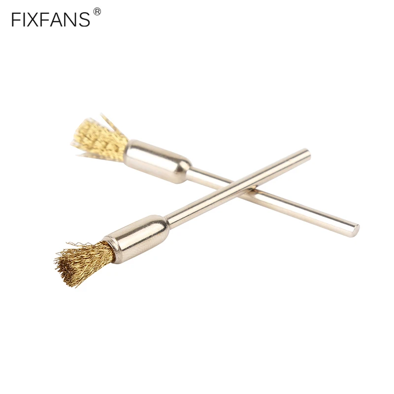 

FIXFANS 5Pcs 3mm Shank Mini Brass Wire Brushes Heating Wire Coils Cleaning Brush Vape DIY Tools for RBA RDA RTA Atomizer