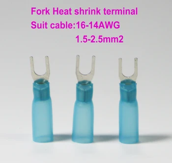 Freeshipping SV2-3 SV 2-4S Heat shrink fork terminal blue 3.7#6 16-14AWG(1.5-2.5mm2) with glue
Freeshipping SV2-3 SV 2-4S Heat shrink fork terminal blue 3.7#6 16-14AWG(1.5-2.5mm2) with glue