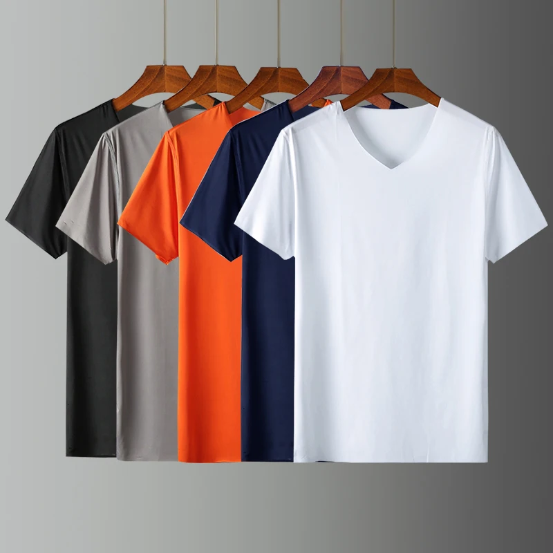 2019 new summer new men's short sleeved T-shirt seamless ice silk five colors optional Asian size M-5XL
2019 new summer new men's short sleeved T-shirt seamless ice silk five colors optional Asian size M-5XL