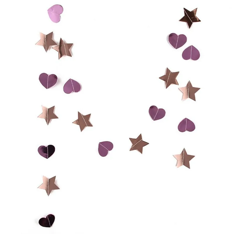 1 Set Hot Sale 2M Creative Paper Garland Strings Star heart Banner Circle Star Wedding Party Birthday Hanging Decoration
1 Set Hot Sale 2M Creative Paper Garland Strings Star heart Banner Circle Star Wedding Party Birthday Hanging Decoration
