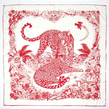 MAGNOLIA Retro 90 * 90CM Scarf Luxury Brand Designer Jungle Cheetah Large Square Scarf For Women Neck Scarf silk hijab
MAGNOLIA Retro 90 * 90CM Scarf Luxury Brand Designer Jungle Cheetah Large Square Scarf For Women Neck Scarf silk hijab