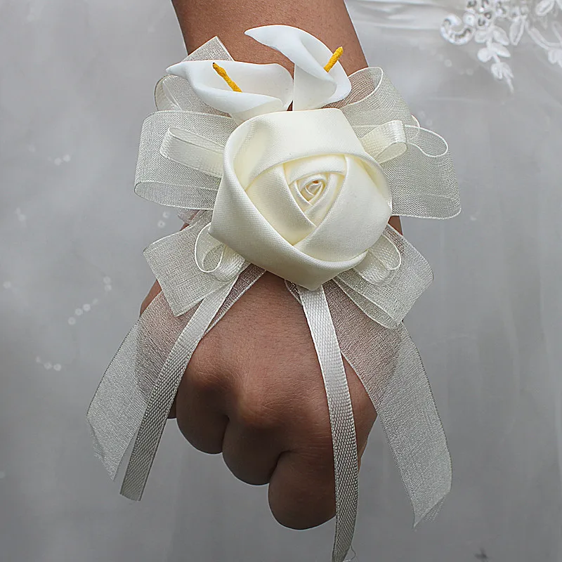 Hand Wrist Flower Purple Corsage Wrist Band Corsage Bracelet Bridemaids Accessoirs For Wedding Bridesmaid Bracelets Prom Flowers
Hand Wrist Flower Purple Corsage Wrist Band Corsage Bracelet Bridemaids Accessoirs For Wedding Bridesmaid Bracelets Prom Flowers