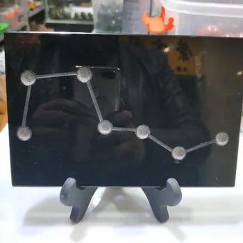 DHXYZB 18*12cm dipper seven-star array natural black obsidian rectangle chakra fengshui grid healing crystal stone room decor
DHXYZB 18*12cm dipper seven-star array natural black obsidian rectangle chakra fengshui grid healing crystal stone room decor