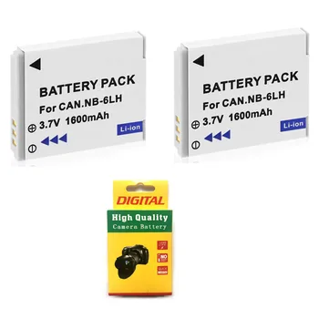 2pcs 3.7V 1600mAh NB-6L NB6L NB-6LH NB 6L Camera Battery for Canon IXUS 310 SX240 SX275 SX280 SX510 SX500 HS 95 200 105 210 300
2pcs 3.7V 1600mAh NB-6L NB6L NB-6LH NB 6L Camera Battery for Canon IXUS 310 SX240 SX275 SX280 SX510 SX500 HS 95 200 105 210 300