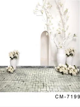 Pure White Indoor Backdrop Flowers Wedding Photo Background Grey Brick Floor for Photocall Digital Backdrop 200x300cm
Pure White Indoor Backdrop Flowers Wedding Photo Background Grey Brick Floor for Photocall Digital Backdrop 200x300cm