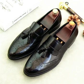 tassels men genuine leather dress oxfords carved man wedding borgues oxfords 2018 spring slip on runway single leather shoes
tassels men genuine leather dress oxfords carved man wedding borgues oxfords 2018 spring slip on runway single leather shoes