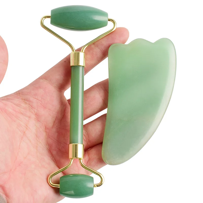 2pcs Facial Massage Jade Roller Face Neck Natural Stone Health Care Body Jade Gua Sha Board Beauty Tool Set
2pcs Facial Massage Jade Roller Face Neck Natural Stone Health Care Body Jade Gua Sha Board Beauty Tool Set