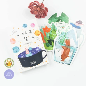 New Hot Sale 30pcs /set Cute A cup of a lifetime Greeting Cards Postcards Birthday Letter Business Gift Card Set Message Card
New Hot Sale 30pcs /set Cute A cup of a lifetime Greeting Cards Postcards Birthday Letter Business Gift Card Set Message Card