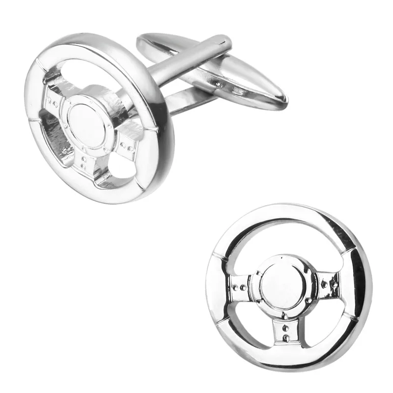 Men's shirts Cufflinks high-quality copper material Silvery round wheel Cufflinks 5 pairs of packaging for sale
Men's shirts Cufflinks high-quality copper material Silvery round wheel Cufflinks 5 pairs of packaging for sale