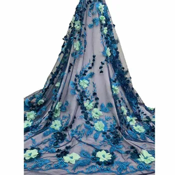 High class party tulle lace cloth French net lace fabric with beads and 3D flower for seewing HNZ229(5yards/lot)
High class party tulle lace cloth French net lace fabric with beads and 3D flower for seewing HNZ229(5yards/lot)