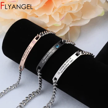 FLYANGEL Crystal Adjustable Distance Love Bracelet Engraved I Will Always Love You No Matter Distance Cute Distance Lover Gifts
FLYANGEL Crystal Adjustable Distance Love Bracelet Engraved I Will Always Love You No Matter Distance Cute Distance Lover Gifts