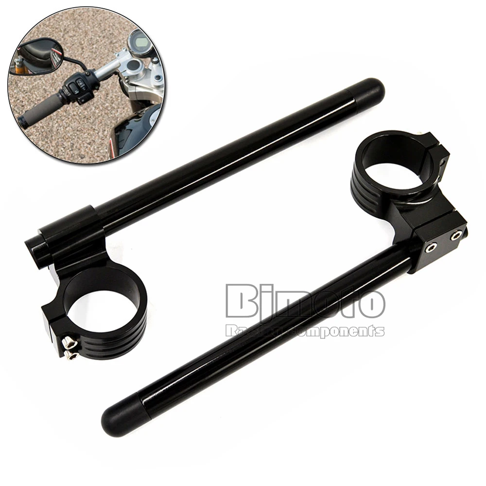 CNC 41mm 50mm 51mm Riser Clip-Ons handlebars Lift handle bar Fork Tube One Pair Black/Silver Motorcycle Handbar Clip Ons Clipon
CNC 41mm 50mm 51mm Riser Clip-Ons handlebars Lift handle bar Fork Tube One Pair Black/Silver Motorcycle Handbar Clip Ons Clipon