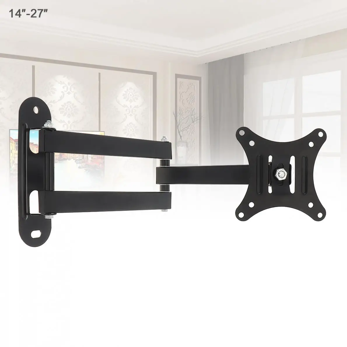 10KG Adjustable 14 - 27 Inch TV Wall Mount Bracket Flat Panel TV Frame Support 15 Degrees Tilt for LCD LED Monitor Flat Pan
10KG Adjustable 14 - 27 Inch TV Wall Mount Bracket Flat Panel TV Frame Support 15 Degrees Tilt for LCD LED Monitor Flat Pan