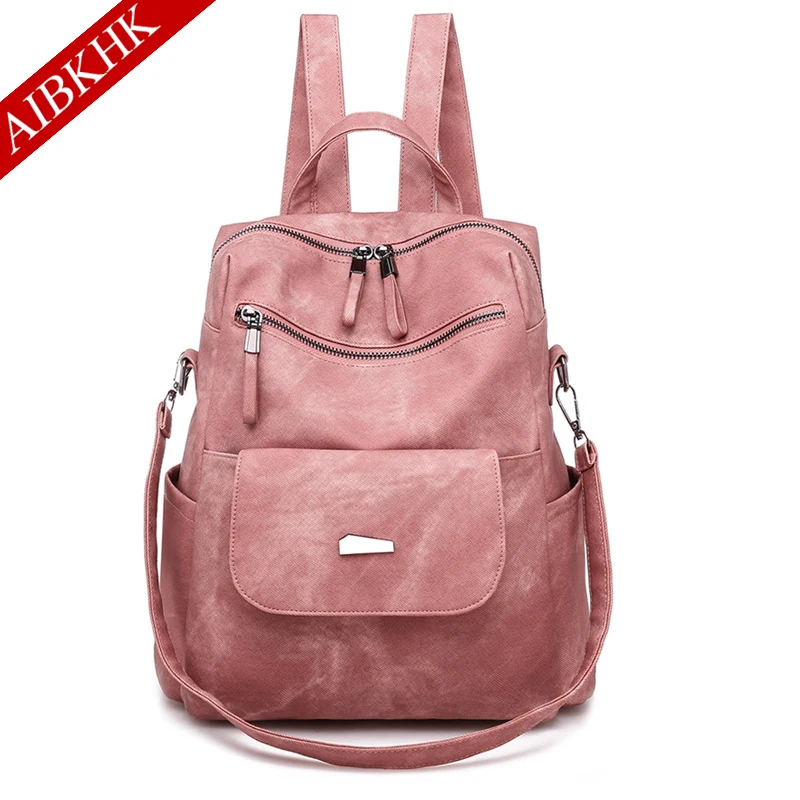 Multi-pocket Ladies Backpack Women Backpacks Vintage For Teenage Girls School Bags PU Leather Women Travel Backpack
Multi-pocket Ladies Backpack Women Backpacks Vintage For Teenage Girls School Bags PU Leather Women Travel Backpack