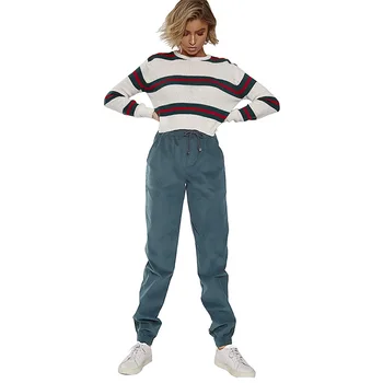 New hot fashion high waist ladies trousers casual loose ladies trousers corduroy beam legs female trousers harem pants
New hot fashion high waist ladies trousers casual loose ladies trousers corduroy beam legs female trousers harem pants