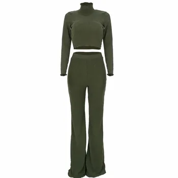 Women Two Pieces Set Knit Fitted Crop Tops Casual Suits 2 Piece Set For Women Top And Pants Fashion Jogger Set Lounge Sweater
Women Two Pieces Set Knit Fitted Crop Tops Casual Suits 2 Piece Set For Women Top And Pants Fashion Jogger Set Lounge Sweater