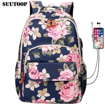 2019 Nylon Schoolbag Waterproof Female Laptop Backpack Fashion USB Women's Bag Feminina Large Capacity Travel Backpack Mochila
2019 Nylon Schoolbag Waterproof Female Laptop Backpack Fashion USB Women's Bag Feminina Large Capacity Travel Backpack Mochila