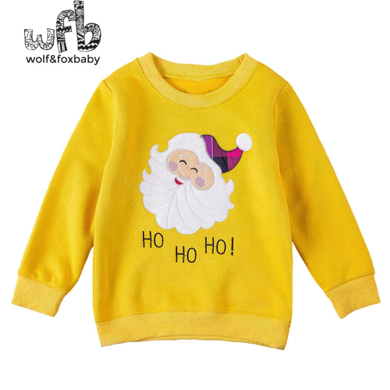 

Retail 3-10 years t-shirts solid color cartoon old people Plus velvet full-sleeves O-neck kids spring autumn fall winter