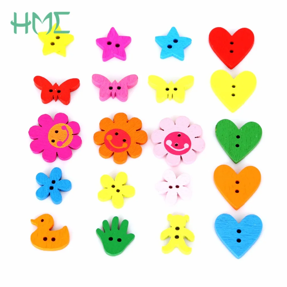 100PCs Random Mixed Star Decorative Buttons 2 Holes Mixed Shape Sewing Wooden Scrapbooking Buttons Heart Flower shape 2017 New
100PCs Random Mixed Star Decorative Buttons 2 Holes Mixed Shape Sewing Wooden Scrapbooking Buttons Heart Flower shape 2017 New