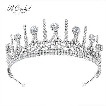 PEORCHID Crystal Wedding Tiaras For Brides Crown Princess Bridal Headband Jewellery Rhinestone Hair Accessories For Women
PEORCHID Crystal Wedding Tiaras For Brides Crown Princess Bridal Headband Jewellery Rhinestone Hair Accessories For Women