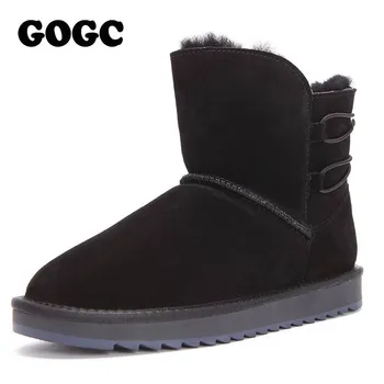 GOGC Genuine Leather Fur Winter Boots Women Fashion Snow Boots New with Wool Lining Warmful Ankle Boots for Women Plus Size 9841
GOGC Genuine Leather Fur Winter Boots Women Fashion Snow Boots New with Wool Lining Warmful Ankle Boots for Women Plus Size 9841
