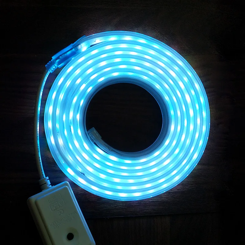 RGB LED Strip Flexible Neon Strips Light SMD5050 Flex AC220V 60leds/m 1m 5m 10m 20m 50m 100m Light Stripe Ribbon LEDstrip Tape
RGB LED Strip Flexible Neon Strips Light SMD5050 Flex AC220V 60leds/m 1m 5m 10m 20m 50m 100m Light Stripe Ribbon LEDstrip Tape