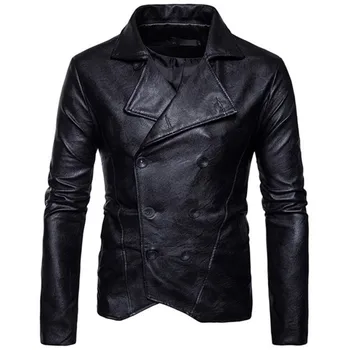 Double Breasted Coat Jacket Men 2020 New Biker Slim PU Leather Jackets Mens Blazer Peacoat Casual Fashion Korean Brand Clothing
Double Breasted Coat Jacket Men 2020 New Biker Slim PU Leather Jackets Mens Blazer Peacoat Casual Fashion Korean Brand Clothing