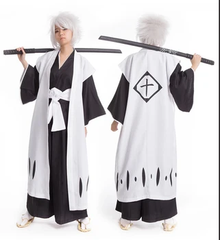 Death cosplay Hitsugaya Toushirou costumes Ten dead tyrants clothes + ten captain Dead Trench halloween party cos suit for adult
Death cosplay Hitsugaya Toushirou costumes Ten dead tyrants clothes + ten captain Dead Trench halloween party cos suit for adult