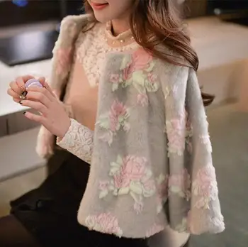 2020 Women's Short Section Flower Printing Winter Autumn Spring Small Jackets Female Large Size Fashion Man-Made Fur Coats S37
2020 Women's Short Section Flower Printing Winter Autumn Spring Small Jackets Female Large Size Fashion Man-Made Fur Coats S37