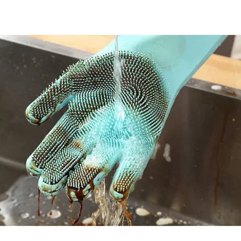 1 pair Silicone Work Gloves Brush for Washing Kitchen Object Magic Silicone Dish Washing Gloves For Household
1 pair Silicone Work Gloves Brush for Washing Kitchen Object Magic Silicone Dish Washing Gloves For Household