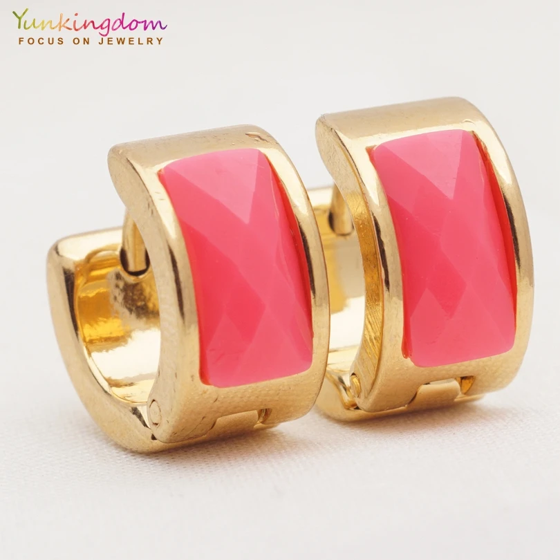 Yunkingdom lovely women's earrings stainless steel rhinestone hoop earrings girls fashion jewelry wholesale UE0338
Yunkingdom lovely women's earrings stainless steel rhinestone hoop earrings girls fashion jewelry wholesale UE0338
