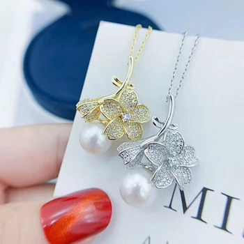 Flower 925 Sterling Silver Pendant Component Findings Settings Women's Parts for Oyster Edison Pearl Coral Jade Beads Stones
Flower 925 Sterling Silver Pendant Component Findings Settings Women's Parts for Oyster Edison Pearl Coral Jade Beads Stones