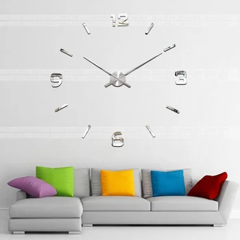 100CM Big Wall Clock 3D DIY Wall Stickers Clock Modern Home Decor Quartz Mechanism Large Clock Needles
100CM Big Wall Clock 3D DIY Wall Stickers Clock Modern Home Decor Quartz Mechanism Large Clock Needles
