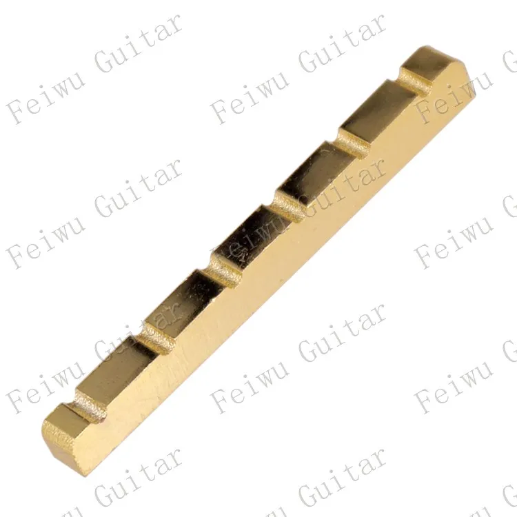1 Pcs/Pack 6 String Slotted Brass Nut for ST TL Style Electric Guitar Size 42 x 3.5 x 4.8-3.5mm
1 Pcs/Pack 6 String Slotted Brass Nut for ST TL Style Electric Guitar Size 42 x 3.5 x 4.8-3.5mm