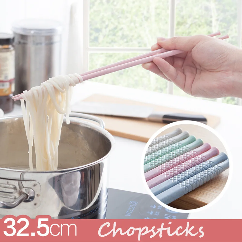 Hot Sale Wheat Straw Eco-friendly Chopsticks Kitchen Anti-Slip Extend For Hot Pot Cooking Noodles Tableware Easy To Use 75
Hot Sale Wheat Straw Eco-friendly Chopsticks Kitchen Anti-Slip Extend For Hot Pot Cooking Noodles Tableware Easy To Use 75