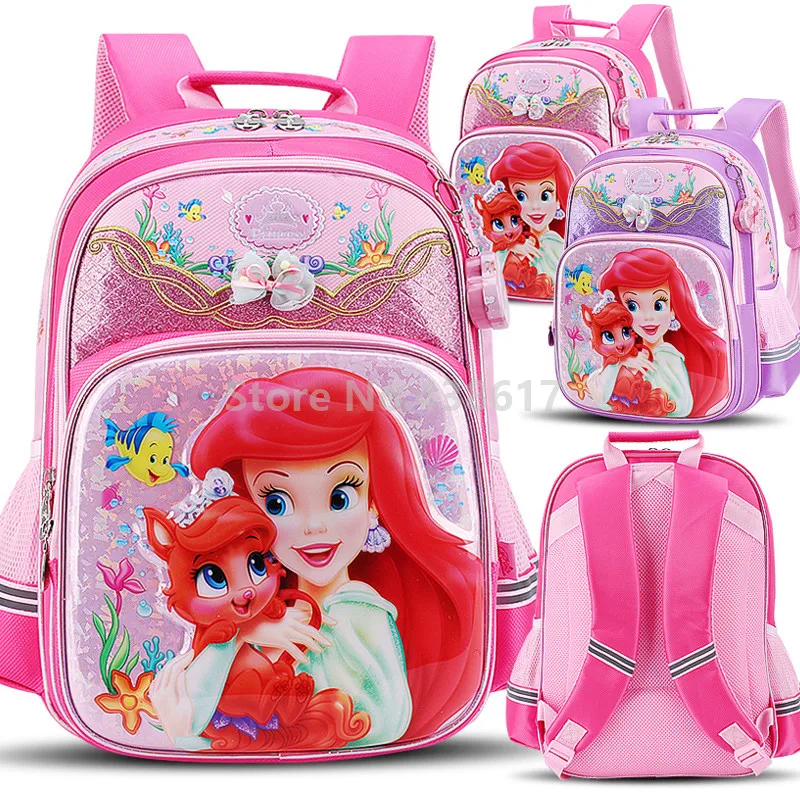 New Little Mermaid Princess Ariel Palace Pets Girls School Bag For Kids Children Elementary Primary School Book Backpack Bag
New Little Mermaid Princess Ariel Palace Pets Girls School Bag For Kids Children Elementary Primary School Book Backpack Bag