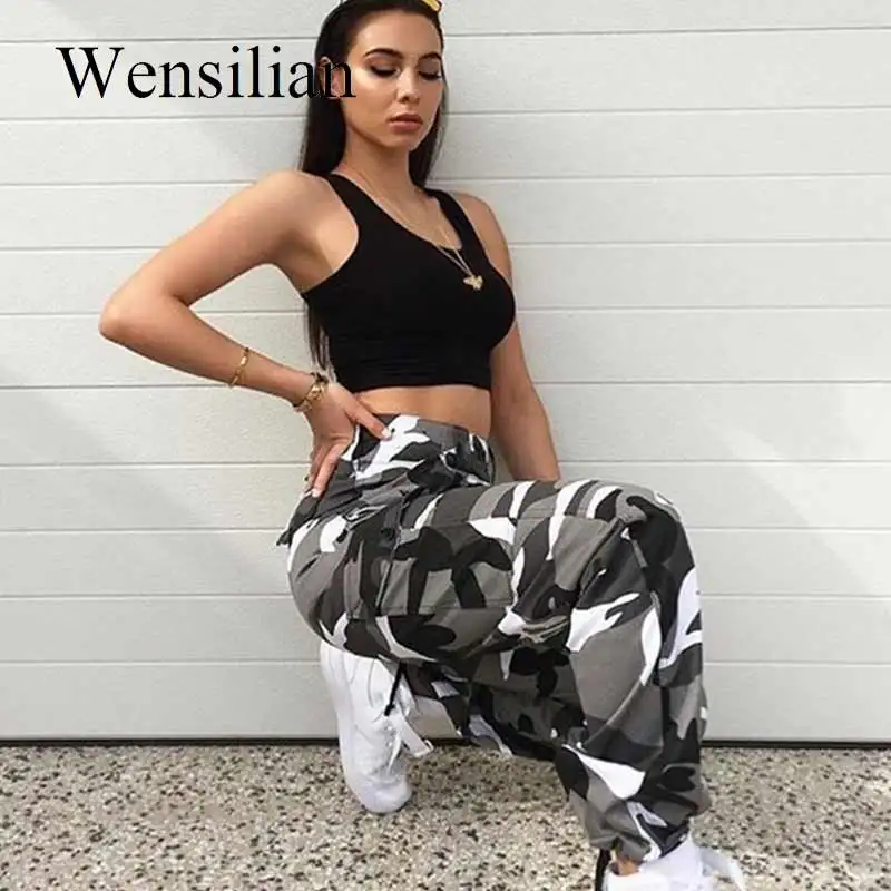 Camouflage Women Pants High Waist Trousers Women Fashion Cargo Streetwear Plush Size 5XL Spring Casual Pantalones Mujer
Camouflage Women Pants High Waist Trousers Women Fashion Cargo Streetwear Plush Size 5XL Spring Casual Pantalones Mujer