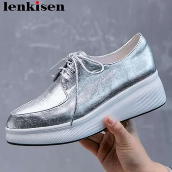 Lenkisen concise style high bottom pointed toe lace up sneakers platform young girls casual shoes women vulcanized shoes L12
Lenkisen concise style high bottom pointed toe lace up sneakers platform young girls casual shoes women vulcanized shoes L12