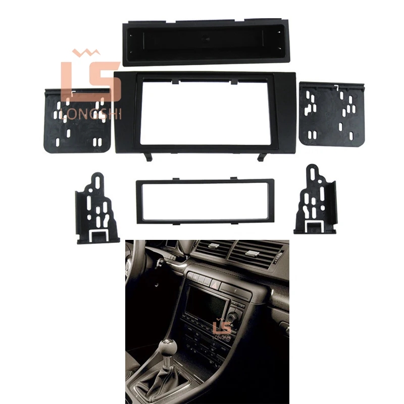 Car refitting DVD frame,DVD panel,Dash Kit,Fascia,Radio Frame,Audio frame for 2000-2004 Audi A4 ,2DIN 173*98MM
Car refitting DVD frame,DVD panel,Dash Kit,Fascia,Radio Frame,Audio frame for 2000-2004 Audi A4 ,2DIN 173*98MM