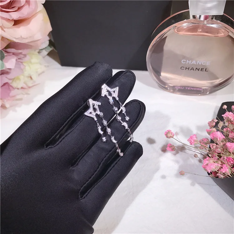 Hot Brand Pure 925 Sterling Silver Jewelry For Women Sailor Moon Earrings AAA Cubic Zirconia Star Earring Silver Jewelry
Hot Brand Pure 925 Sterling Silver Jewelry For Women Sailor Moon Earrings AAA Cubic Zirconia Star Earring Silver Jewelry