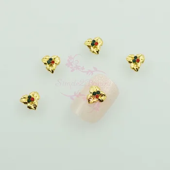 100pcs/lot Christmas Flower Red Green Rhinestones Decor Gold Tone Nail Art Tips Manicure Alloy Charms Jewelry Making Accessories
100pcs/lot Christmas Flower Red Green Rhinestones Decor Gold Tone Nail Art Tips Manicure Alloy Charms Jewelry Making Accessories