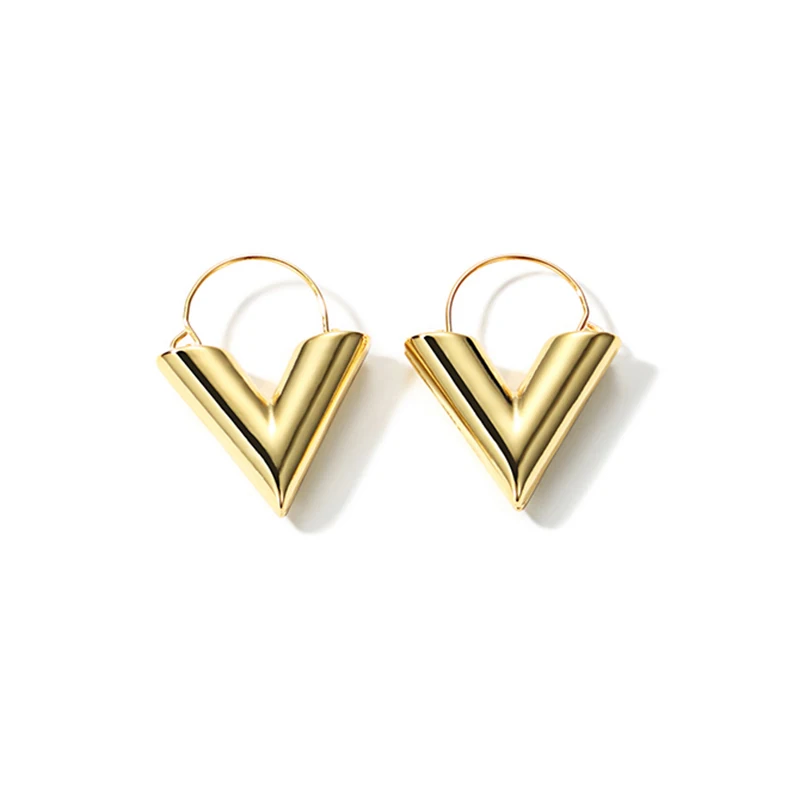 LWONG 2018 Fashion Gold Color Initial V Earrings for Women Geometric V Hoop Earrings Minimal Simple Earrings Everyday Jewelry
LWONG 2018 Fashion Gold Color Initial V Earrings for Women Geometric V Hoop Earrings Minimal Simple Earrings Everyday Jewelry