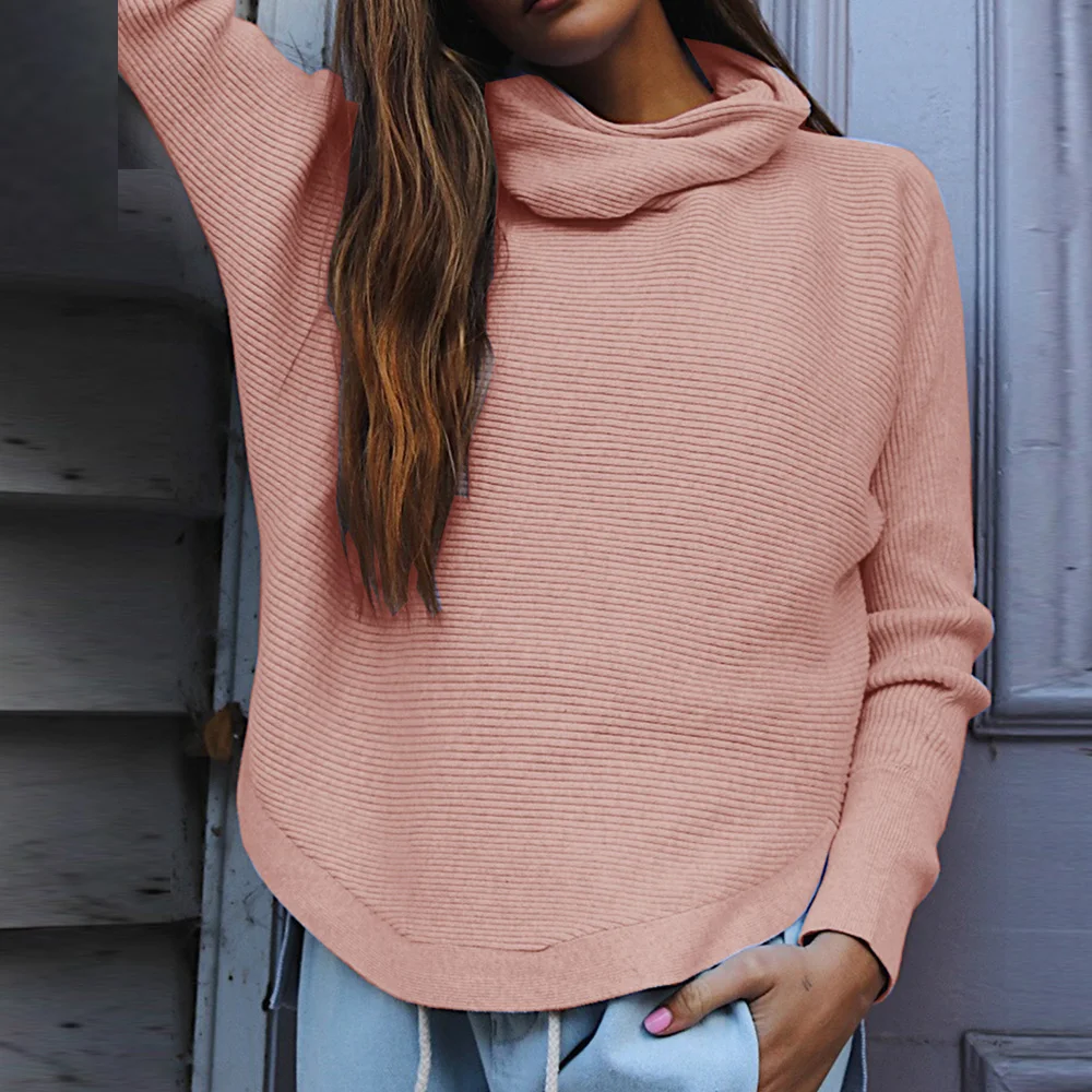 Women Knitted Sweater Solid Turtleneck Batwing Long Sleeve Pullover Autumn Winter Casual Fashion Female Warm Plus Size Sweaters
Women Knitted Sweater Solid Turtleneck Batwing Long Sleeve Pullover Autumn Winter Casual Fashion Female Warm Plus Size Sweaters