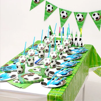 151pcs Happy Birthday Party Banner Tablecloth Baby Shower Caps Decorate Cups Football/Soccer ball Theme Gifts Bags Popcorn Box
151pcs Happy Birthday Party Banner Tablecloth Baby Shower Caps Decorate Cups Football/Soccer ball Theme Gifts Bags Popcorn Box