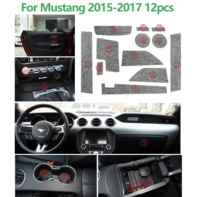 12-22 Pcs Anti-Slip Gate Slot Mat Pad For Ford Mustang Accessories Mondeo KUGA Ecosport Felted Wool Door Groove Mat Car Styling
12-22 Pcs Anti-Slip Gate Slot Mat Pad For Ford Mustang Accessories Mondeo KUGA Ecosport Felted Wool Door Groove Mat Car Styling